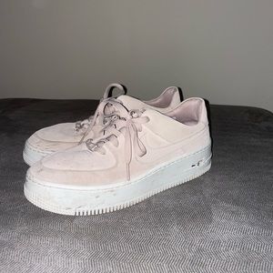 Pink Platform Nike Air Force 1’s